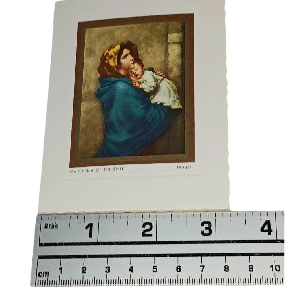 VTG Madonna Of The Street Small Notecards With Envelopes By Alfred Mainzer 4.25